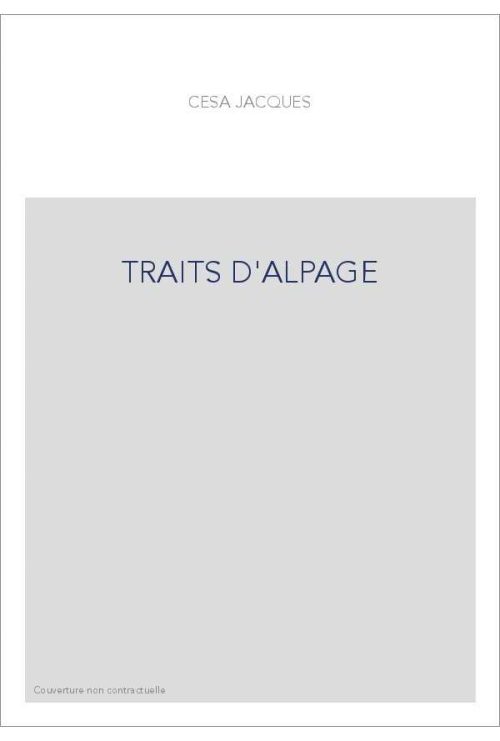 Traits d'alpage